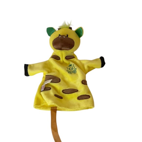 MANHATTAN TOY CO. Jungle Snugglies Puppet Gino Giraffe Yellow 9" Soft - Picture 3 of 8